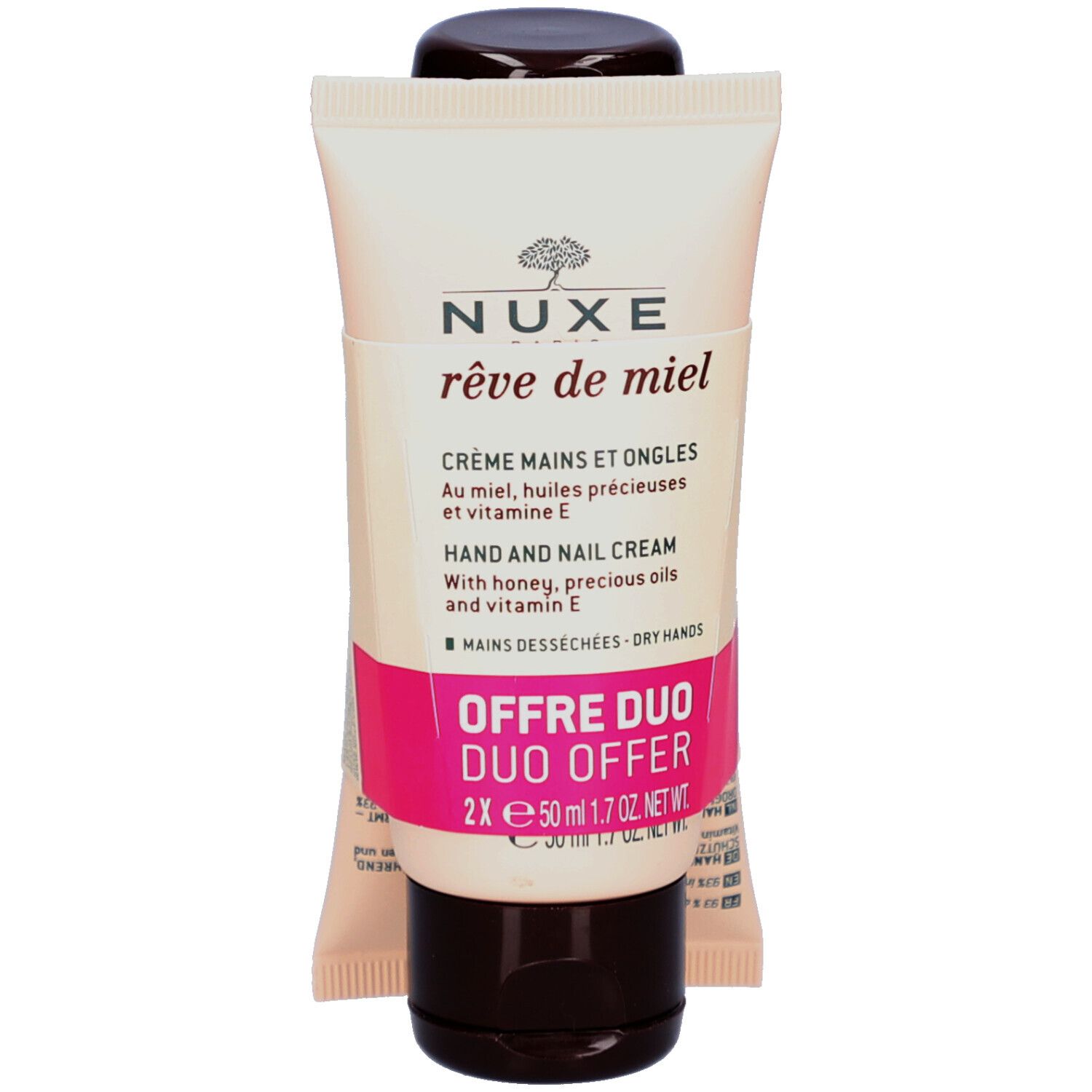 NUXE Hand and Nail Cream, 2 x 50 ml