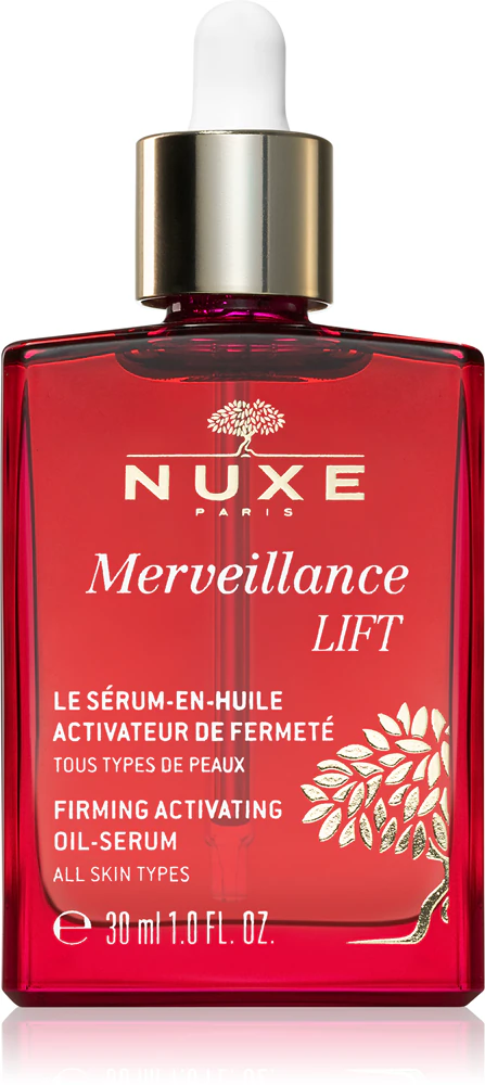 Nuxe Merveillance Lift Firming Care Oil Serum to combat aging