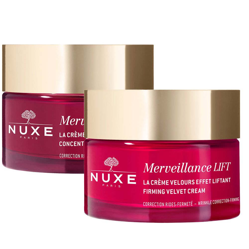 NUXE Merveillance® LIFT firming anti-aging night care + LIFT firming anti-age face cream 2x50 ml