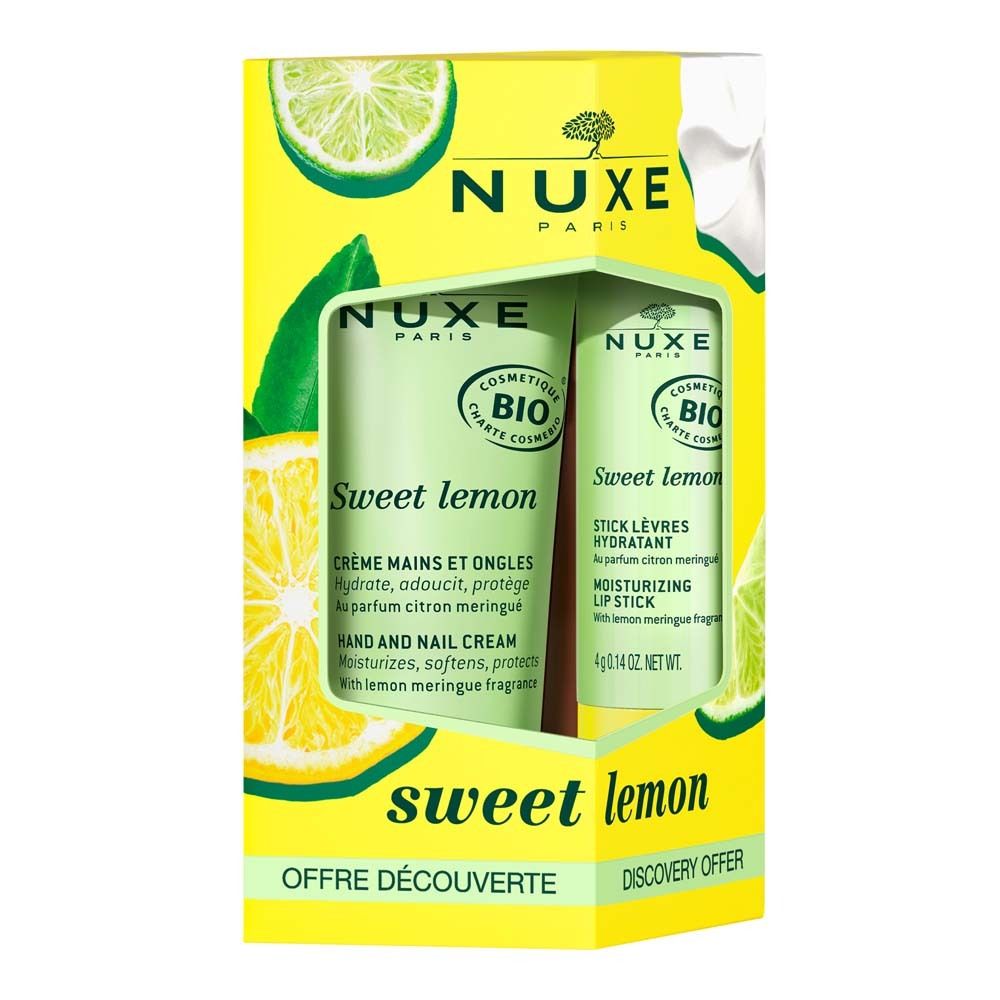 Nuxe Set 24 Sweet Lemon Lipstick + Hand Cream 1 St