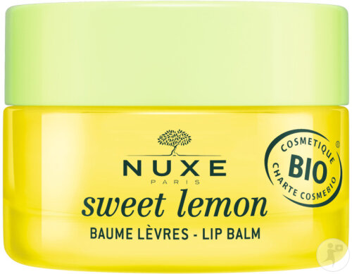 Nuxe Sweet Lemon lip balm organic jar 15g
