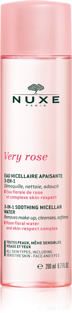 Nuxe Very Rose soothing micellar water for face and eyes
