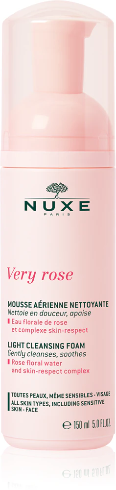 Nuxe Very Rose gentle cleansing foam for all skin types