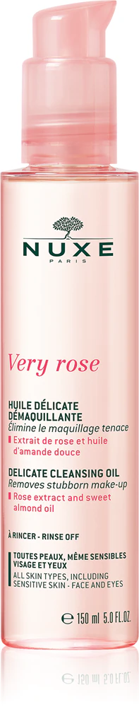 Nuxe Very Rose gentle cleansing oil for face and eyes