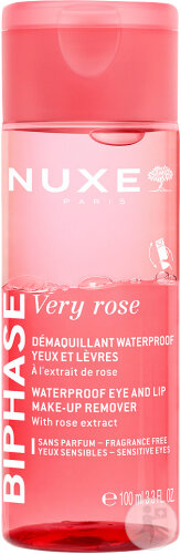 Nuxe Very Rose Waterproof Biphase Eye and Lip Cleanser Bottle 100ml