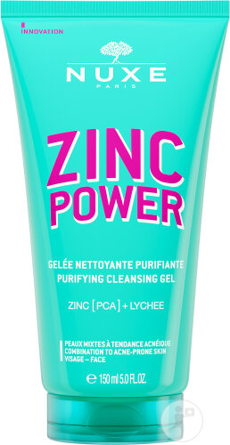 Nuxe Zinc Power Clarifying Cleansing Gel Combination Skin With Acne Propensity Tube 150ml