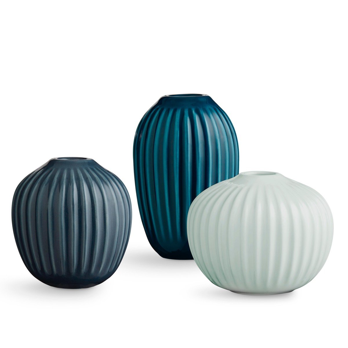 Kohler Kähler Hammer Shøi Miniature Vases Set Of 3