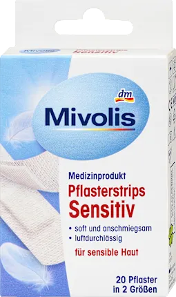 Mivolis Plaster strips sensitive, 20 pcs