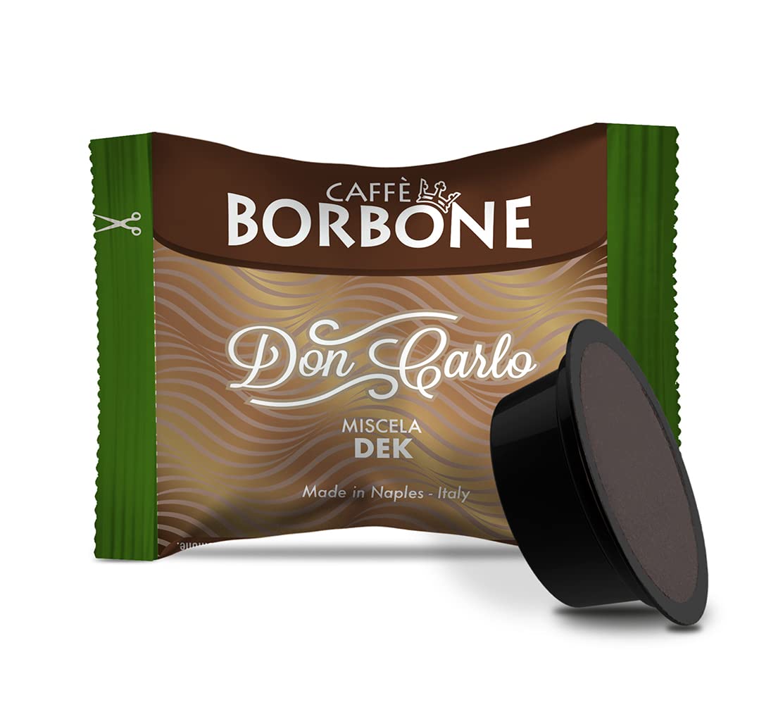 Caffè Borbone Coffee Don Carlo, Decaffeinated Blend - 100 Capsules