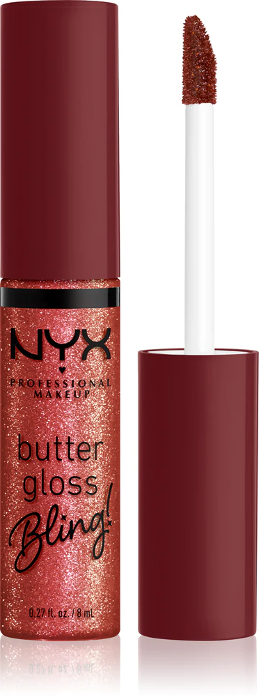 NYX Professional Makeup Butter Gloss Bling Glitter lip gloss Farbton 07 Big Spender 8 ml