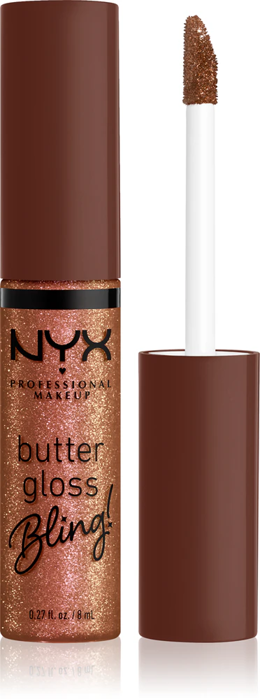 NYX Professional Makeup Butter Gloss Bling Glitter lip gloss Farbton 08 HU$TLA 8 ml
