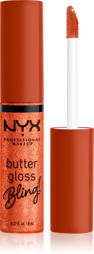 NYX Professional Makeup Butter Gloss Bling Glitter lip gloss Farbton 06 Shimmer Down 8 ml