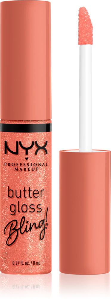 NYX Professional Makeup Butter Gloss Bling Glitter lip gloss Farbton 02 Dripped Out 8 ml