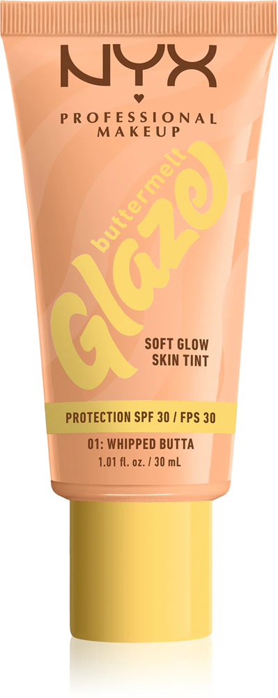 NYX Professional Makeup Buttermelt Glaze Brightening Tint Fluid SPF 30 Farbton 01 Whipped Butta 30 ml