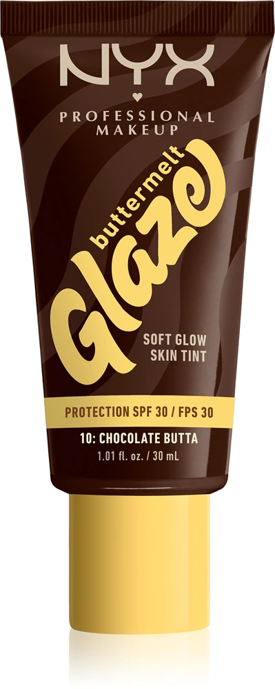 NYX Professional Makeup Buttermelt Glaze Brightening Tint Fluid SPF 30 Farbton 10 Chocolate Butta 30 ml