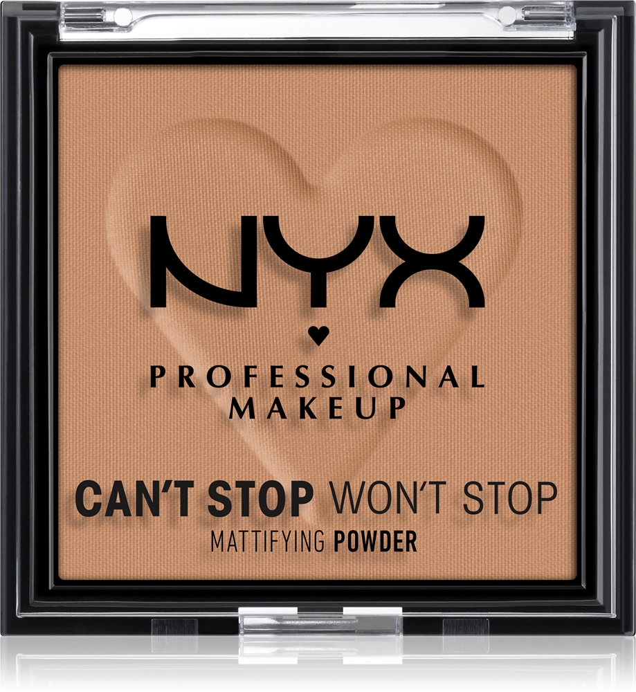 NYX Professional Makeup Cant Stop Wont Stop Mattifying Powder mattifying powder Farbton 07 Caramel 6 g