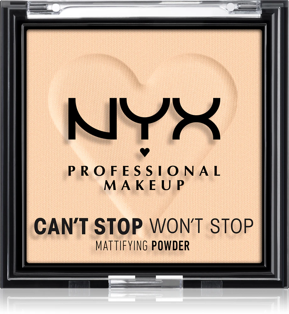 NYX Professional Makeup Cant Stop Wont Stop Mattifying Powder mattifying powder Farbton 02 Light 6 g