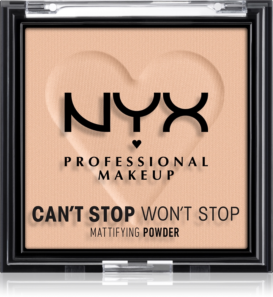 NYX Professional Makeup Cant Stop Wont Stop Mattifying Powder mattifying powder Farbton 03 Light Medium 6 g
