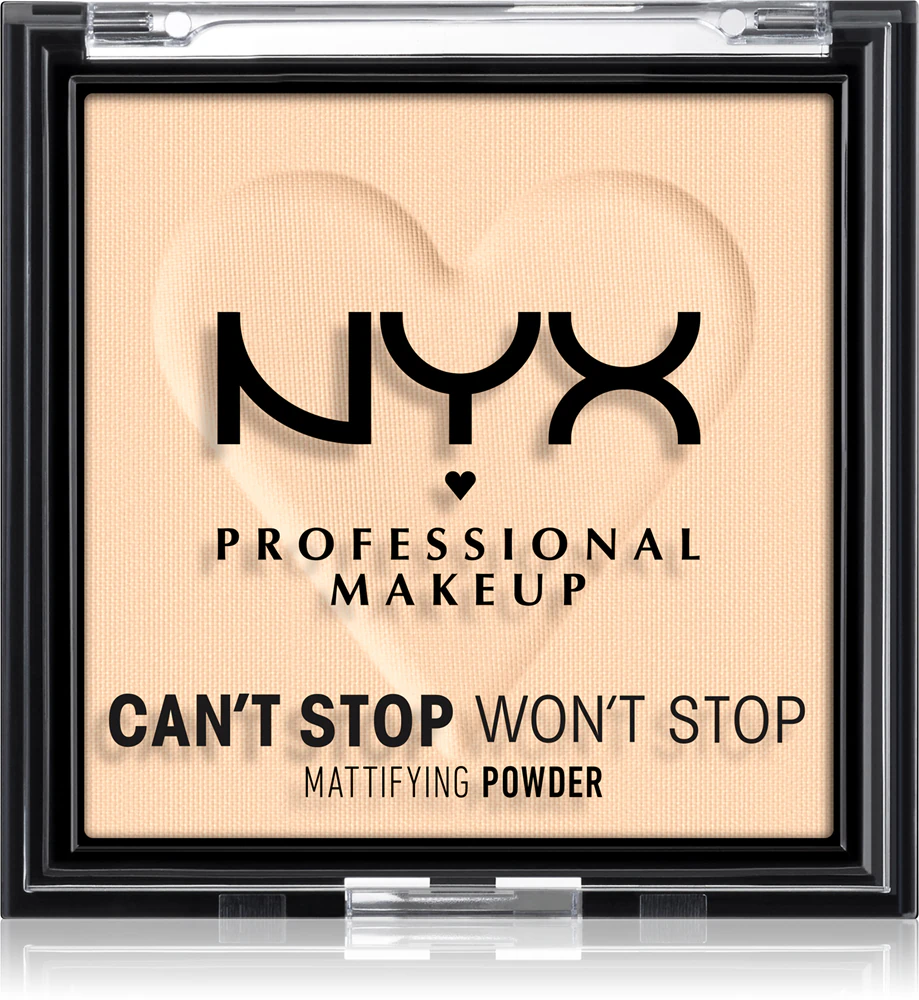 NYX Professional Makeup Cant Stop Wont Stop Mattifying Powder mattifying powder Farbton 01 Fair 6 g