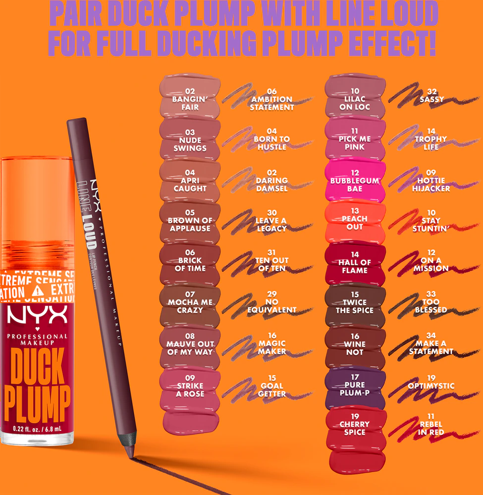 NYX Professional Makeup Duck Plump lip gloss with enlarging effect
