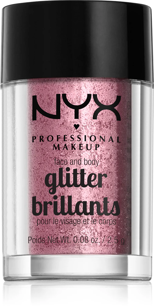 NYX Professional Makeup Face & Body Glitter Brillants Glitter for body and face Farbton 02 Rose 2,5 g