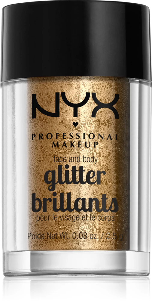 NYX Professional Makeup Face & Body Glitter Brillants Glitter for body and face Farbton 08 Bronze 2,5 g