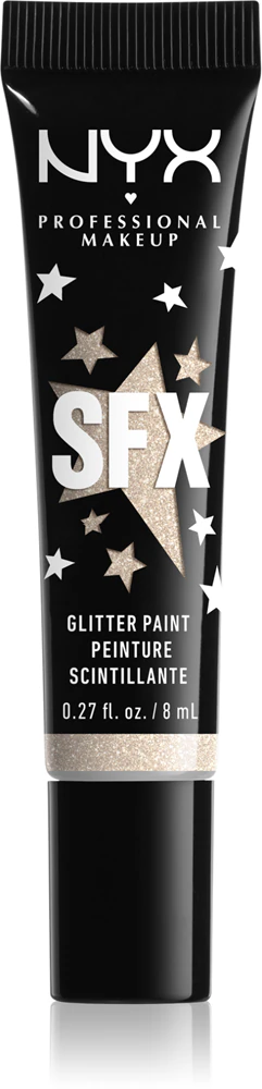 NYX Professional Makeup Halloween Glitter Paint Glitter for body and face Farbton 01 Graveyard Glam 8 ml