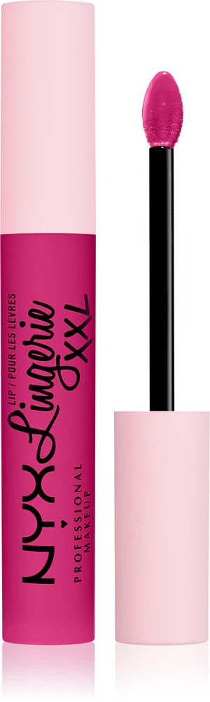 NYX Professional Makeup Lip Lingerie XXL liquid lipstick with a matte finish Farbton 19 - Pink hit 4 ml