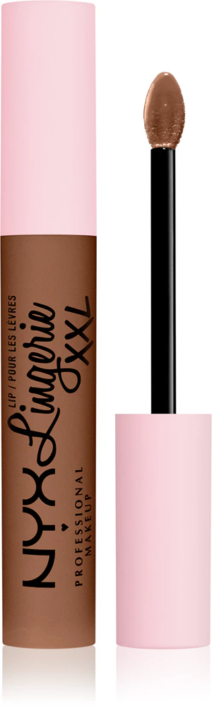 NYX Professional Makeup Lip Lingerie XXL liquid lipstick with a matte finish Farbton 29 - Hot Caramelo 4 ml