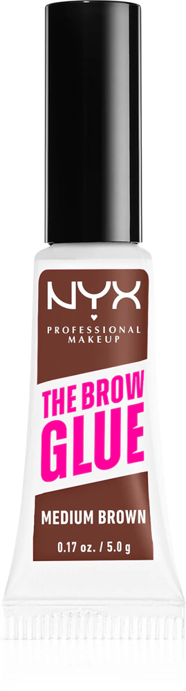 NYX Professional Makeup The Brow Glue eyebrow gel Farbton 03 Medium Brown 5 g