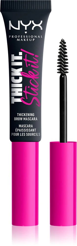 NYX Professional Makeup Thick it Stick It Brow Mascara Mascara for the eyebrows Farbton 08 - Black 7 ml
