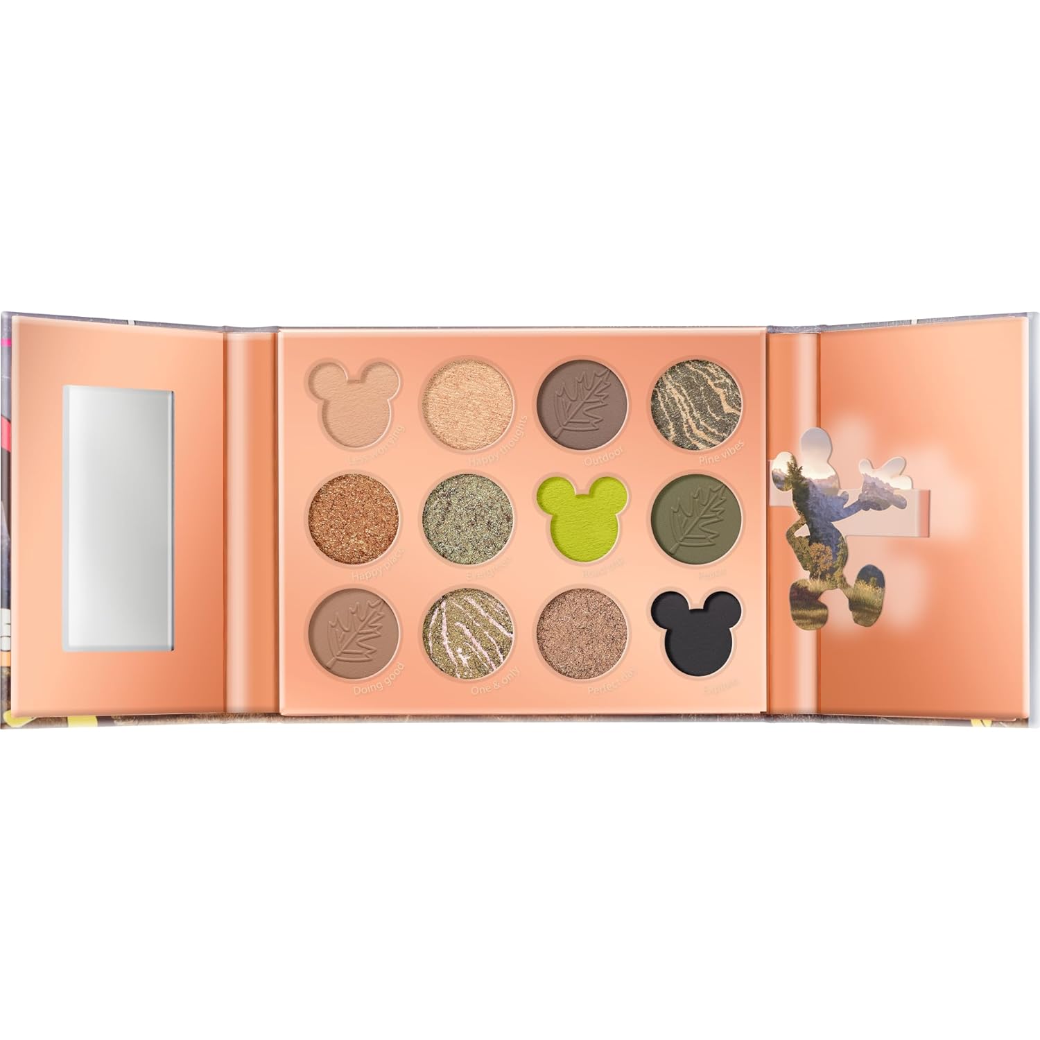 essence cosmetics essence Disney Mickey and Friends Eyeshadow Palette, No. 01, Multicoloured, 12 Colours, Long-Lasting, Vegan, No Microplastic Particles, Nanoparticles Free, Parabens, Pack of 10.2 g