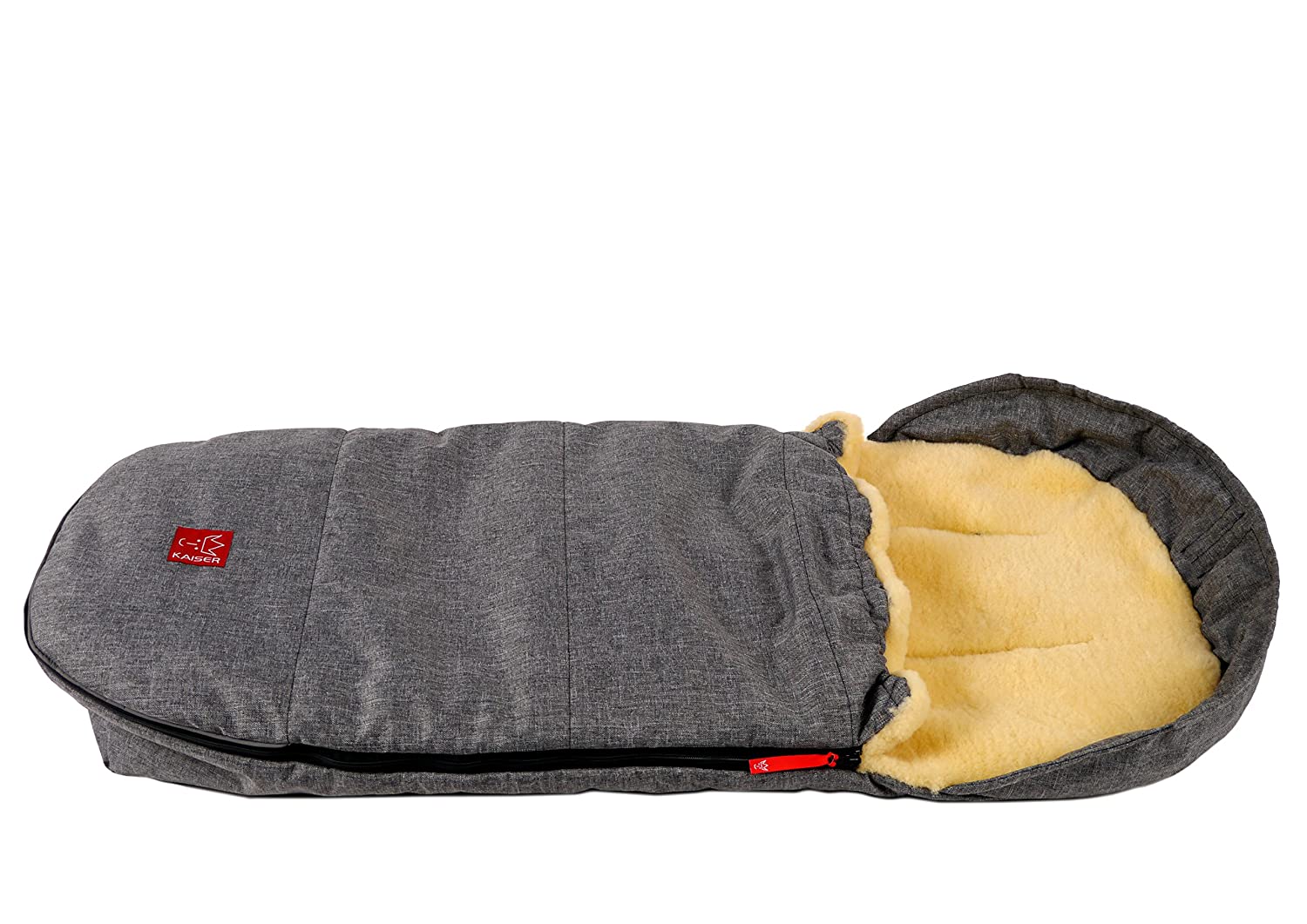 Kaiser Lenny Lambskin Footmuff Anthracite Melange