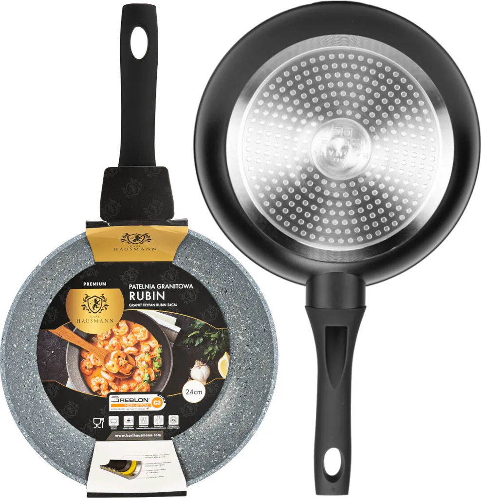 Ø24cm frying pan Karl Hausmann Rubin frying pan with GREBLON C3 non-stick coating 24 cm