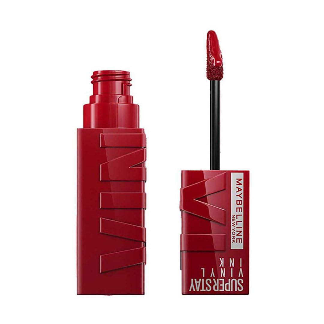 Maybelline New York Liquid Lipstick, with 16 Hour Hold and Glossy Finish, Super Stay Vinyl Ink, No. 10 lippy, 4.2 ml