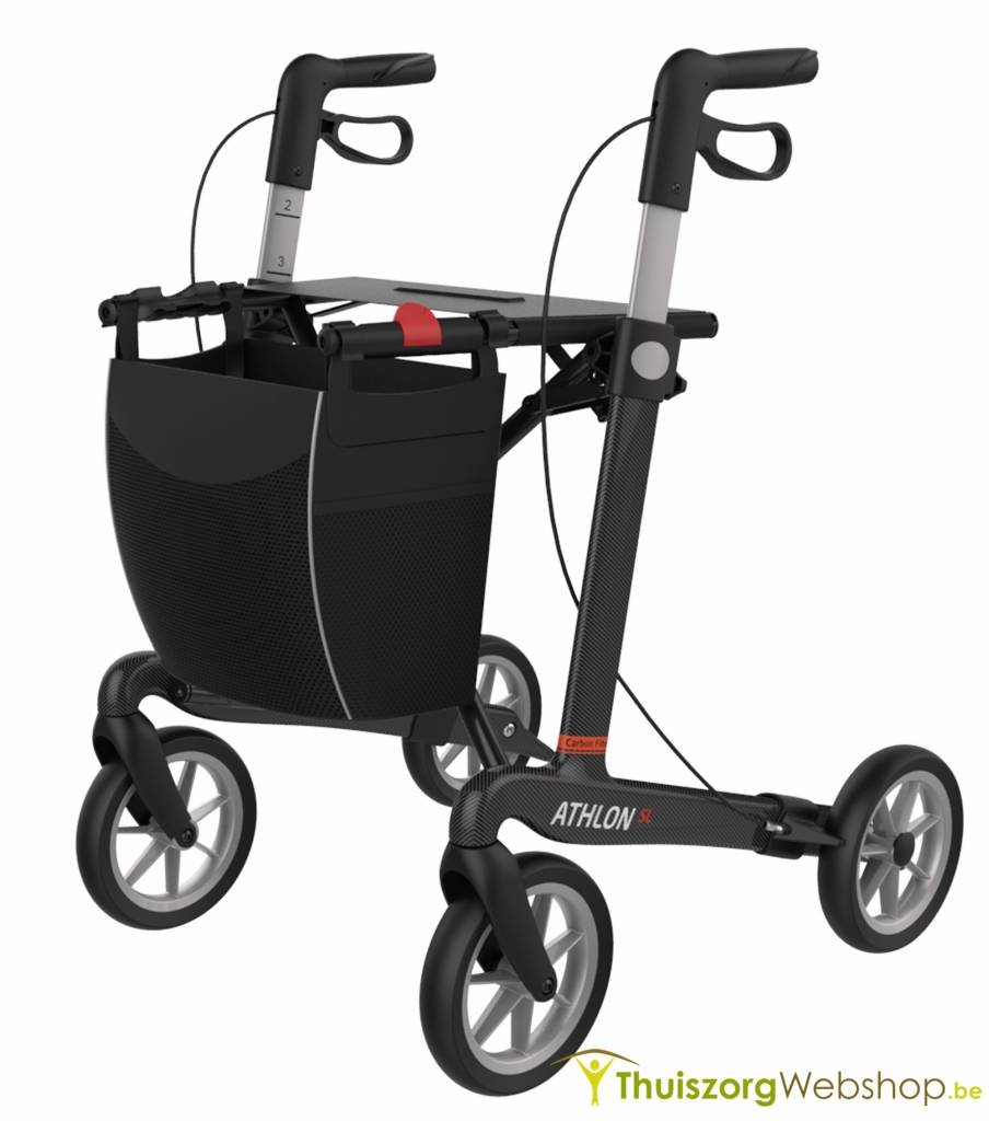 Adhome Athlon Carbon Medium Rollator Seat Height 55 cm Black