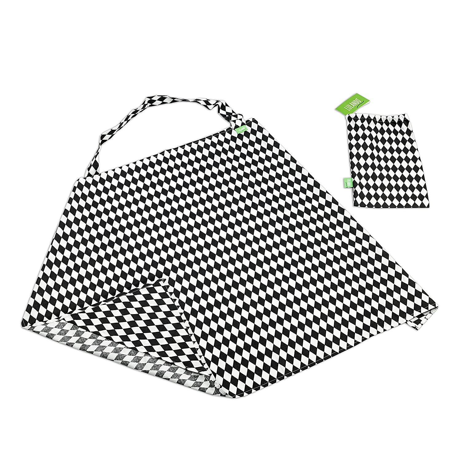 Lulando Soft Nursing Cover, Nursing Shawl for – Handy discreet Nursing Privacy and Noise Protection Soft and Breathable 100% Cotton