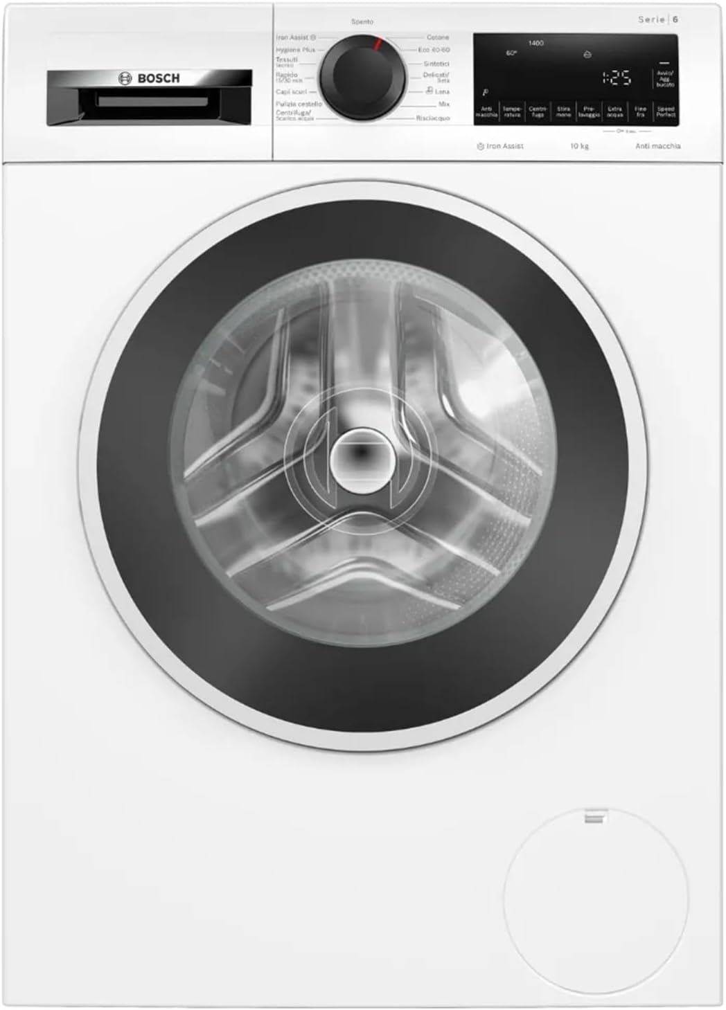WGG254Z8II Washing Machine 10 kg 1400 Revolutions Steam Front Loading Energy Class A