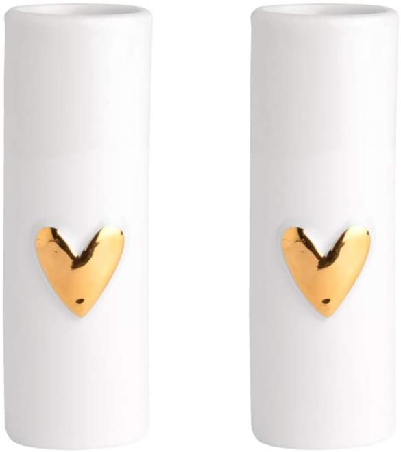 Rader Räder Mini Vases Heart Set of 2 Gold