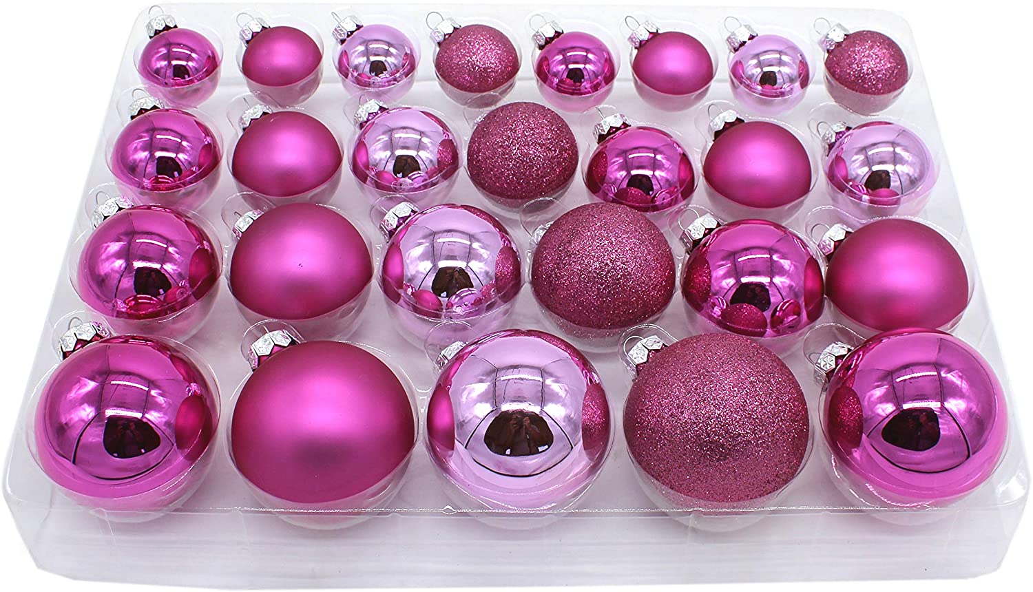 DARO DEKO Christmas Baubles Mix Pack of 52
