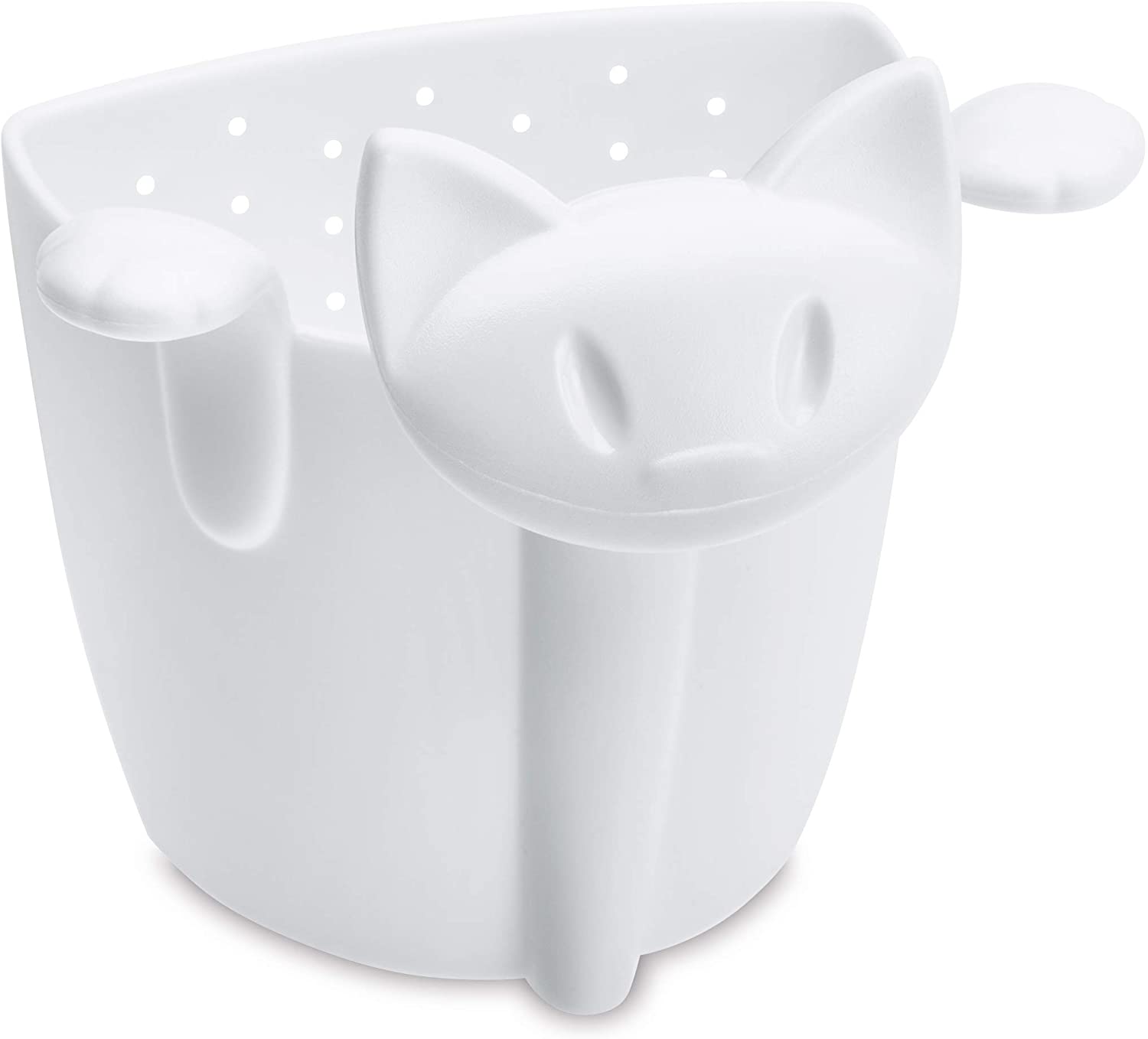 Koziol Mimmi Tea Strainer, Filter, Tea Bag, Solid White, 3236525