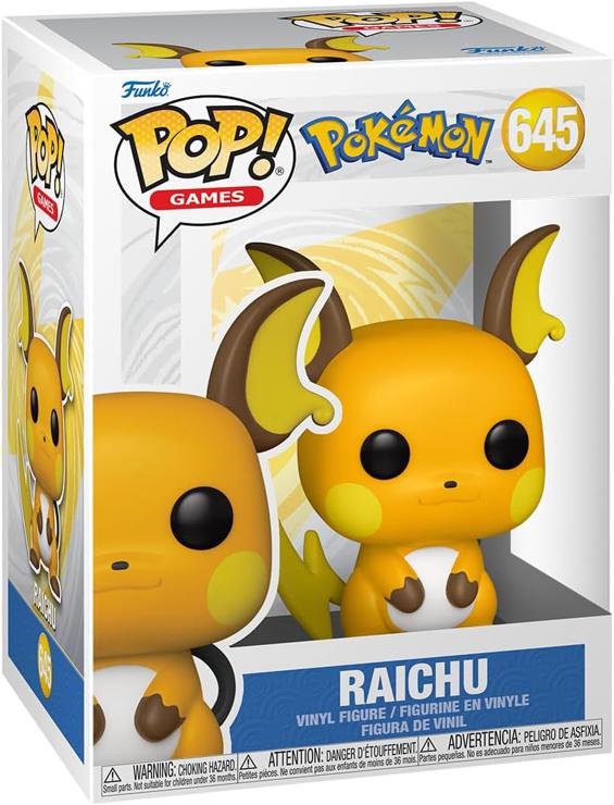 Funko POP! Games: Pokemon - Raichu - Vinyl Collectible Figure - Gift Idea - Official Merchandise - Toys For Children and Adults - Video Games Fans - Model Figure For Collectors and Display