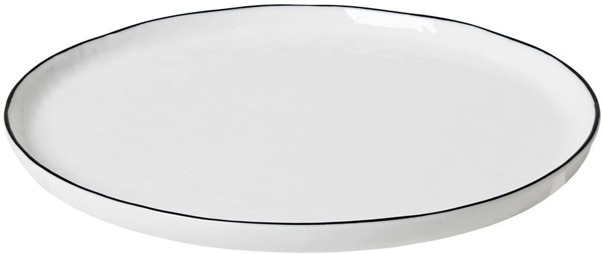 Broste Copenhagen 14533188 Salt Bread Plate, Porcelain