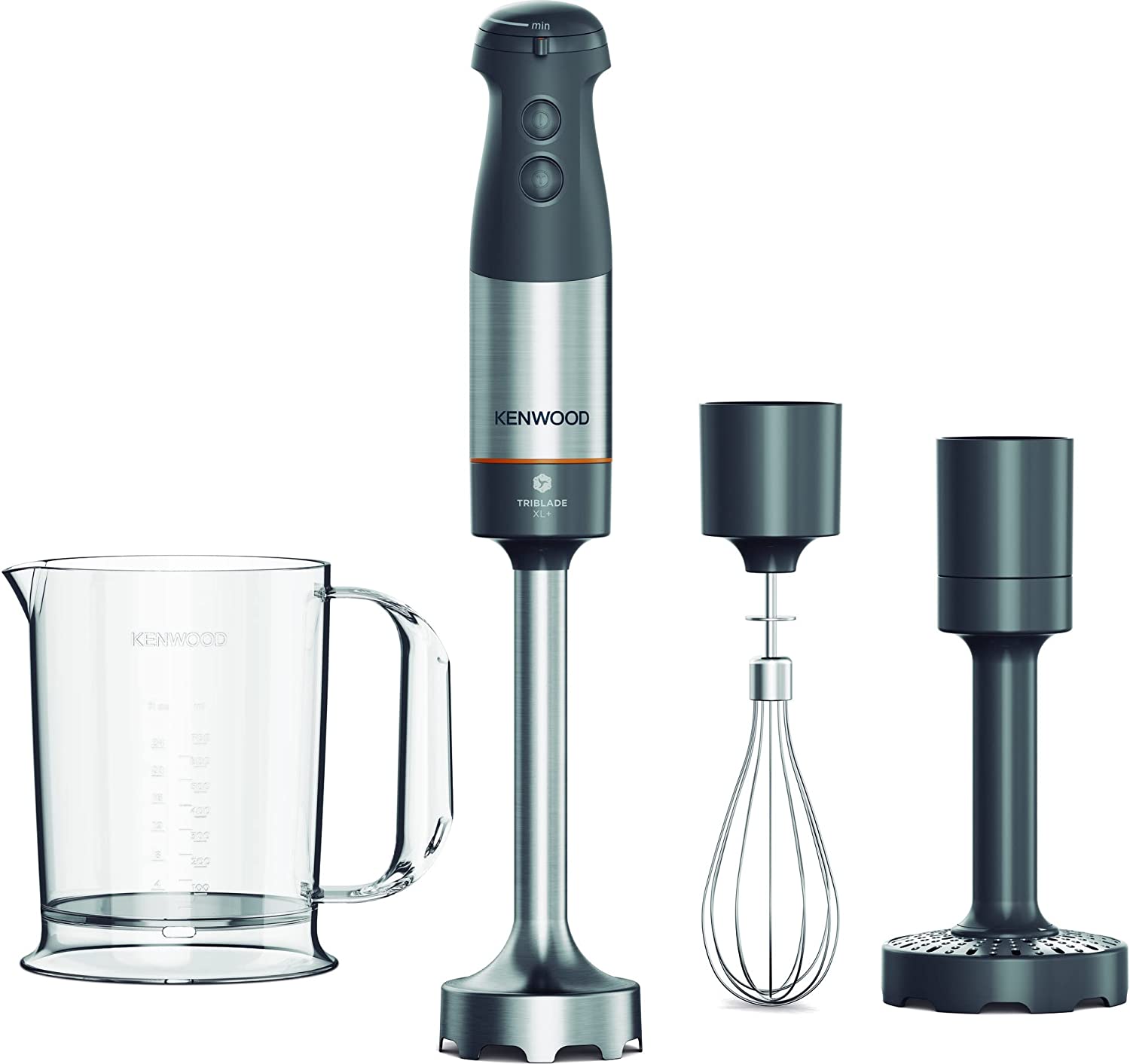 DeLonghi Kenwood HBM60.007GY Mixer, Grey, 25.6 x 22.8 x 22.2 cm