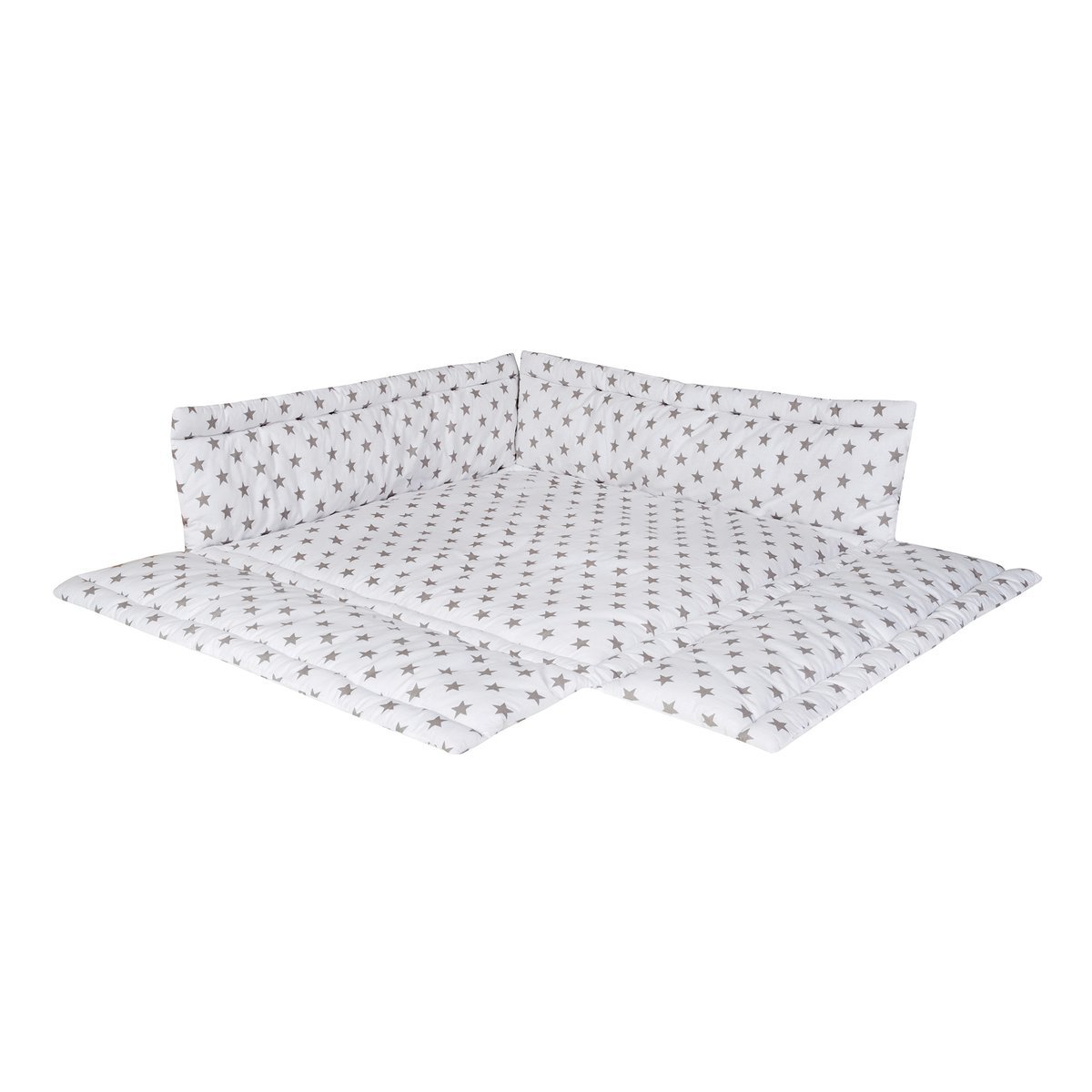 Schardt 13 213 00 00 1/723 Playpen Liner 100x100 cm Big Stars Grey