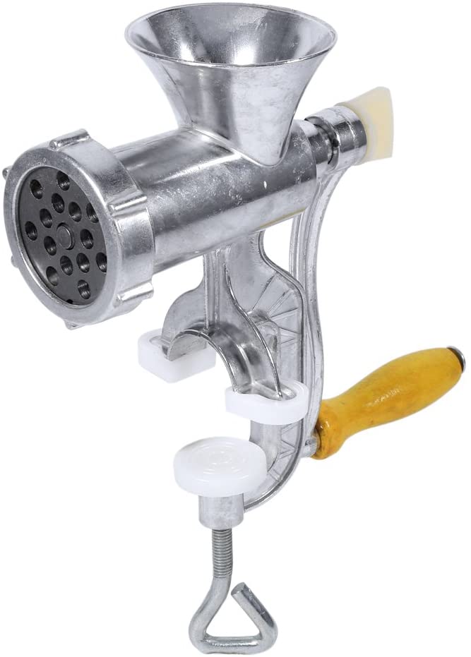 Riuty Manual meat grinder made of tin-plated meat grinder and sausage filler in vintage style