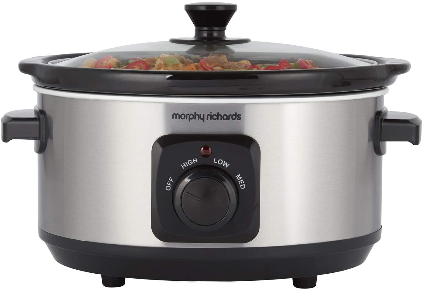 Morphy Richards 460017Eer Slow Cooker 3.5 Litres Brushed Steel