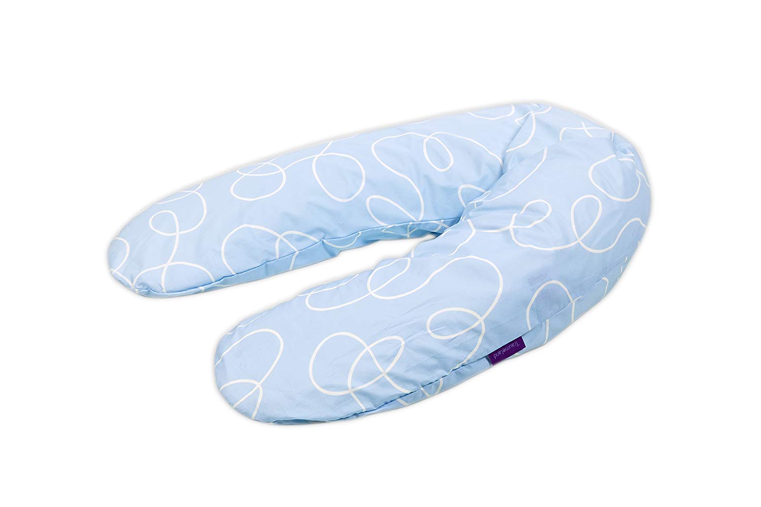 Traeumeland Träumeland Nursing Pillow in many designs 190 cm 190 cm light blue