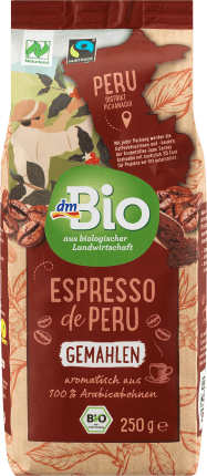 dmBio Espresso de Peru, ground, 250 g