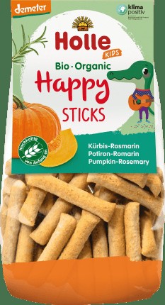 Holle baby food Children's snack pumpkin rosemary sticks, from 3 years, Demeter, 100 g